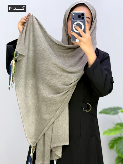 شال پاییزه پلیسه یارنوش کد 120669
