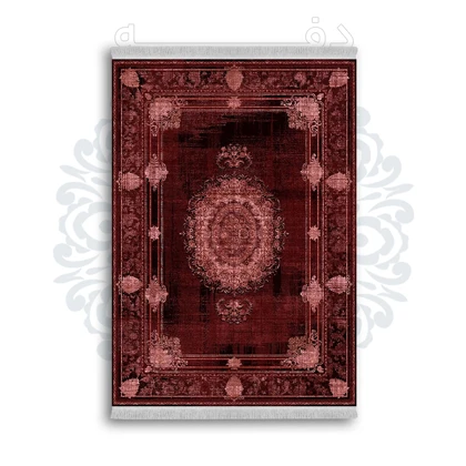 *جدید* فرشینه از جنس پارچه شانل مخمل ترک طرح فانتزی برند دفه کد 1517