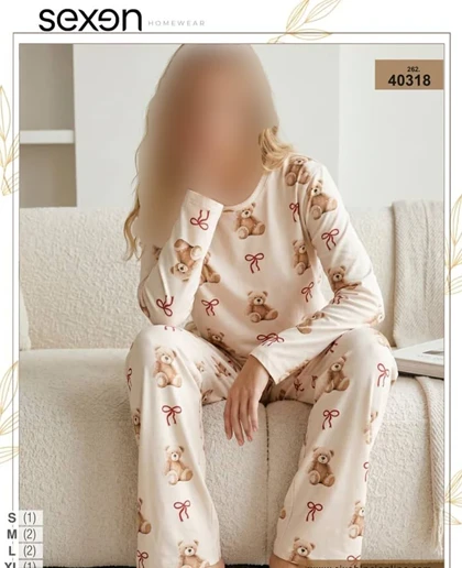 بلوز و شلوار سایز نرمال زنانه sexen کد 40318