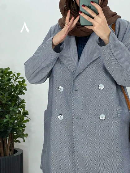 مانتو کتی دکمه دار هلن با ارسال رایگان