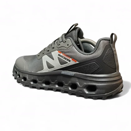 کتانی پیاده روی اسکیچرز مردانه گلاید استپ AT طوسی