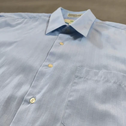 🧡 SIZE XL-L پیراهن نخی آستین کوتاه اورجینال برند ANTONIO GERMANI به سفارش کانادا مدل CLASSIC FIT