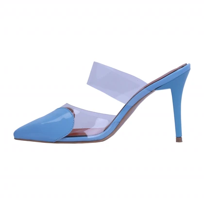 کفش پاشنه‌بلند زنانه مدل قلبی_آبی کد 3021