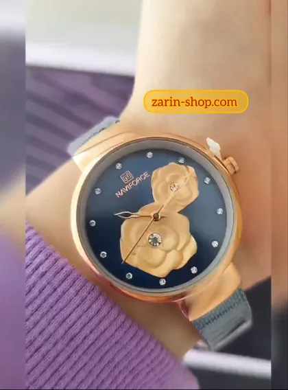 ساعت نیوی فورس زنانه ژاپنی مدل گل
