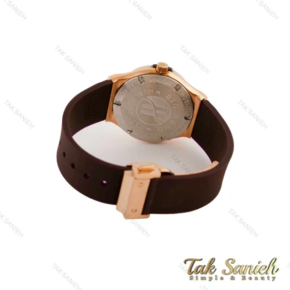 ساعت هابلوت زنانه دورنگین قاب رزگلد زرشکی Hublot-5456-L