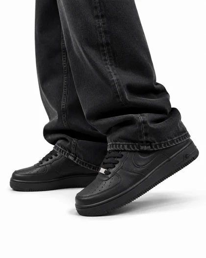 کفش کتانی مردانه مدل نایک ایرفورس مشکی Nike air force