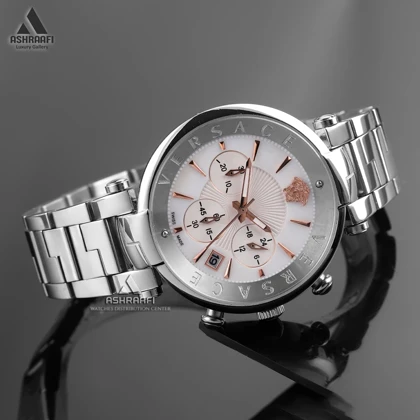 ساعت ورساچه صفحه صدفی Versace Two Tone Revive SR-02