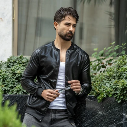 کاپشن چرم مردانه مدل Artim ویژه