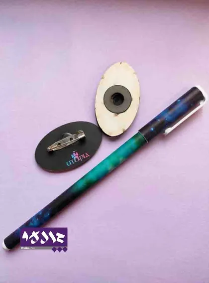 ست 7 تکه لوازم تحریر طرح کهکشان (گلکسی)