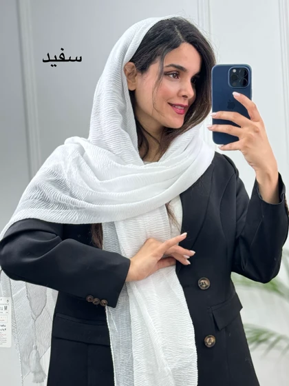 شال پلیسه چهارفصل ( دارای ایراد جزئی )