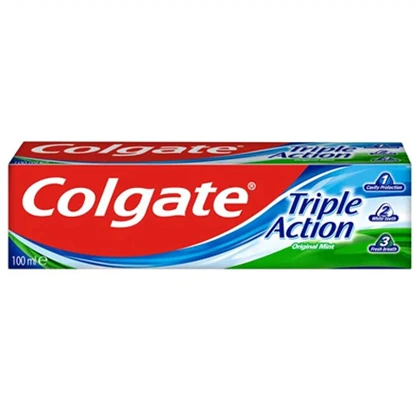 خمیردندان کلگیت Colgate مدل Triple ظرفیت 100 میلی لیتر