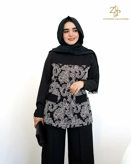 وست و شلوار سوزن دوزی آدا