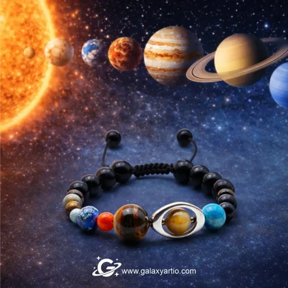 دستبند نقره سیارات