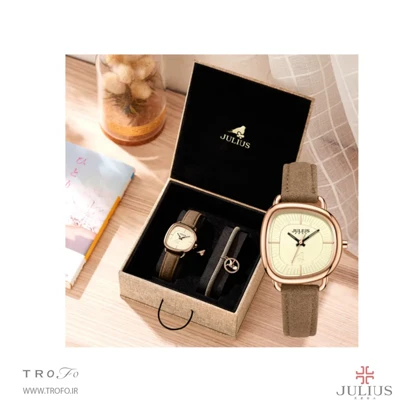 ساعت مچی زنانه جولیوس JULIUS مدل JA-1436B با پک هدیه
