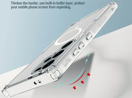 قاب محافظ مگنتی گلکسی اس 24 اولترا نیلکین Nillkin Nature TPU Pro Magnetic case Samsung Galaxy S24 Ultra