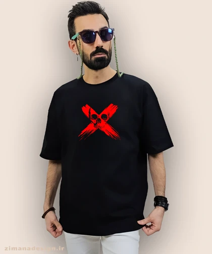 تیشرت لش مردانه و زنانه طرح اسکلت مرگ کد 930