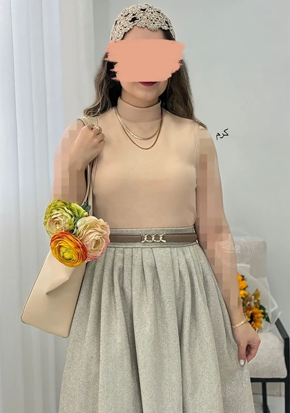 تاپ یقه 5 سانت نگار