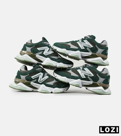 کفش کتانی مردانه و زنانه سبز طوسی NEW BALANCE 9060 مدل 7231