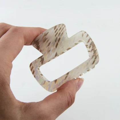 کلیپس زنانه مدل مستطیلی طرح دار