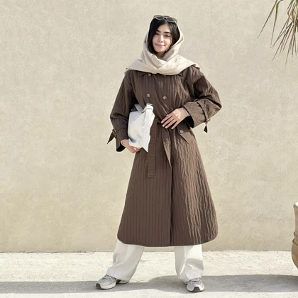 ترنچ کت بلند1007992