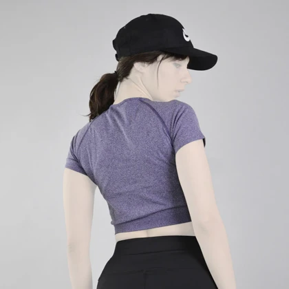 نیم‌تنه ورزشی زنانه جیم شارک مدل 9258 بنفش