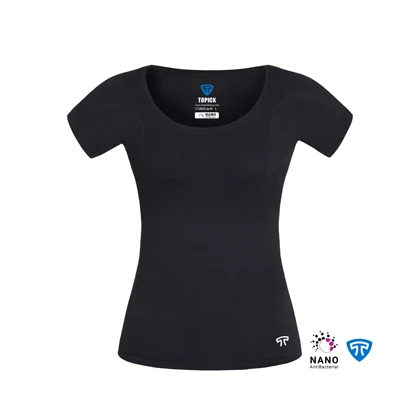 تیشرت نانو آنتی باکتریال ضدتعریق زنانه مشکی