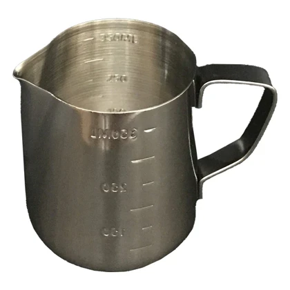 شیرجوش مدل پیچر 350 میل استیل مدرج برجسته