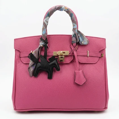 کیف چرم HERMES وارداتی صورتی / هرمس