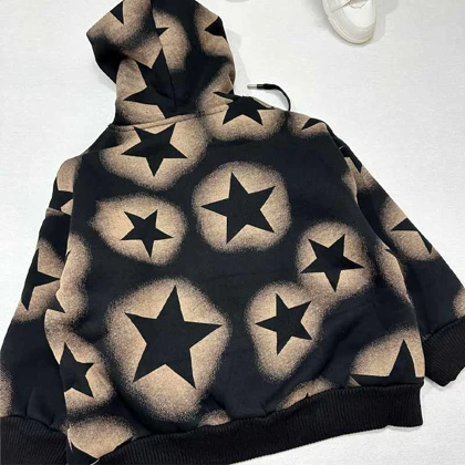 سویشرت بچه گانه داخل خز دار طرح ستاره