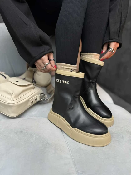 نیم بوت CELINE دو رنگ