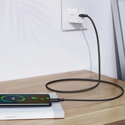 کابل تایپ‌سی به تایپ‌سی 100 وات 1 متری یوگرین ugreen US300 شارژ سریع و انتقال دیتا