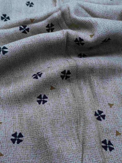 روسری نخی طرح شبدر مدل دنیز کد163