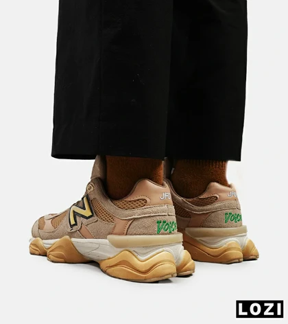 کفش کتانی مردانه کرم قهوه ای NEW BALANCE 9060