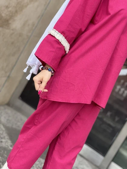 ست لینن منگوله کد (317)