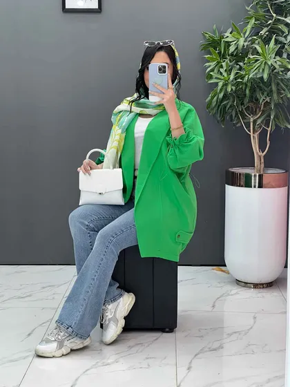 مانتو مازراتی آستین گت دار