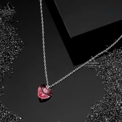 گردنبند قلب زنانه Pink Heart Necklace