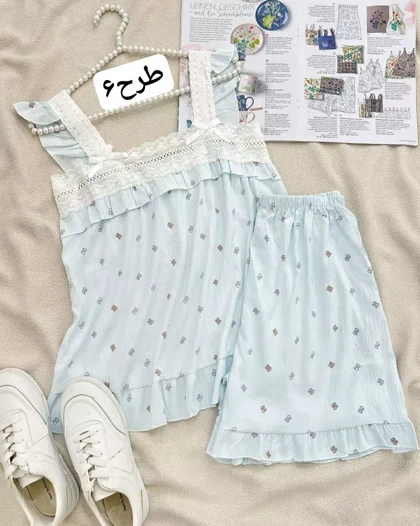 ست تاپ و شلوارک عروسکی کد 5534