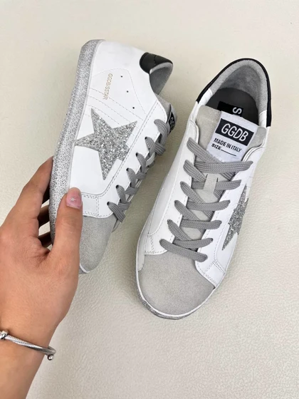 کتانی ونس زنانه گولدن گوس اس استار رویه سویت ستاره لمه GOLDEN GOOSE SSTAR کد 1661