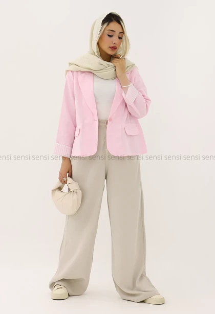 کت کادنزا لینن آستین آستردار کد1005240