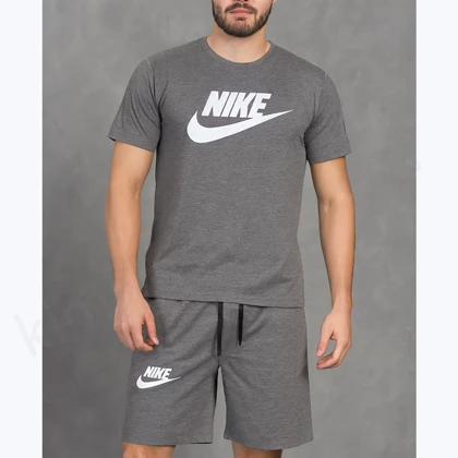 ست تیشرت و شلوارک مردانه نایک – پارچه ملانژ فوق‌العاده راحت