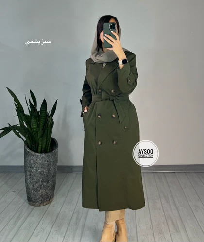 بارانی بلند آیه با ارسال رایگان