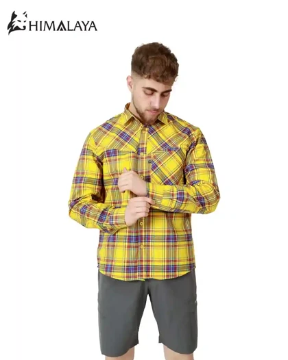 پیراهن آستین بلند مردانه CM122 هیمالیا