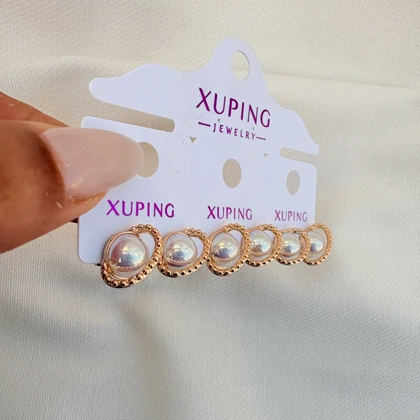 گوشواره ماه کهکشانی مرواریدی ژوپینگ