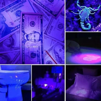 چراغ قوه UV مدل LED Scorpion Flashlight باتری خور