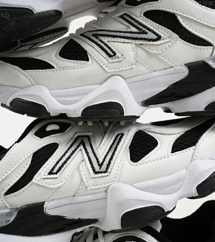 کفش کتانی مردانه و زنانه سفید مشکی NEW BALANCE 9060