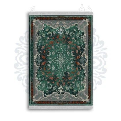 *جدید* فرشینه از جنس پارچه شانل مخمل ترک طرح فانتزی برند دفه کد 1052