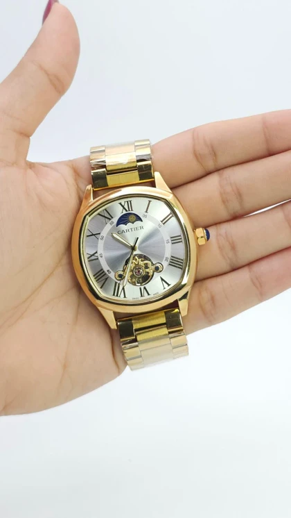 ساعت مچی مردانه کارتیر اتوماتیک Cartier BU750 فول استیل رنگ ثابت