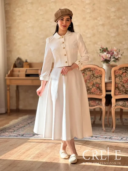 کت دامن کتان لمه شیرین