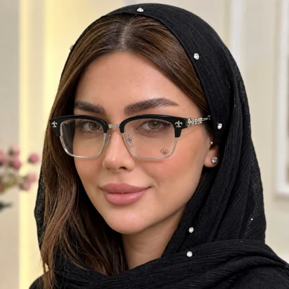 عینک کلاب مستر کروم هارتز کد 555 Chrome Hearts