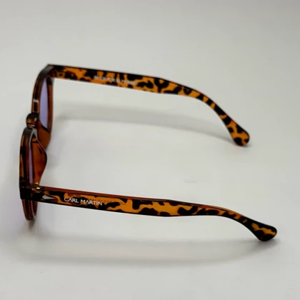 عینک آفتابی و شب گرد پلنگی بنفش برند CARL MARTIN اسپانیایی اصلی مدل RICOS POR EL MUNDO
